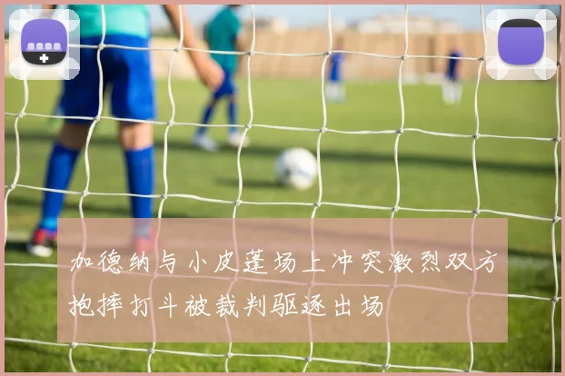 加德纳与小皮蓬场上冲突激烈双方抱摔打斗被裁判驱逐出场